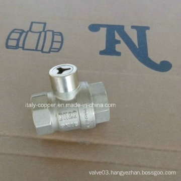 CE Certified Brass Ball Valve with Lock (AV10059)